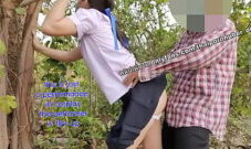 คลิปโป๊นักเรียนไทย ไปไม่ถึงโรงเรียนโดนพ่อเพื่อนขี้เงี่ยนจับเย็ดข้างทาง  