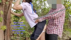 คลิปโป๊นักเรียนไทย ไปไม่ถึงโรงเรียนโดนพ่อเพื่อนขี้เงี่ยนจับเย็ดข้างทาง  