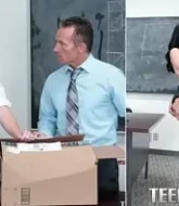 นักเรียนสาวไม่ทำการบ้าน โดนครูหนุ่มใหญ่เย็ดประจานหน้าชั้นเรียน  